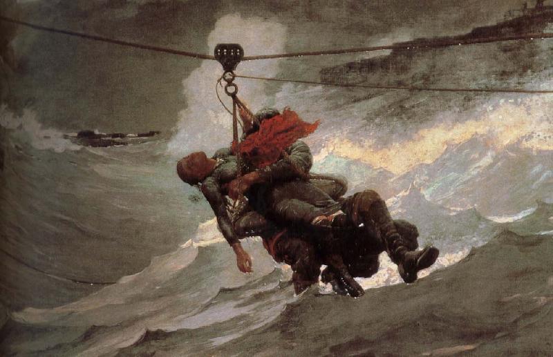 Winslow Homer Lifeline oil painting picture